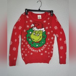 The Grinch Chritmas Sweater, size L 10/12